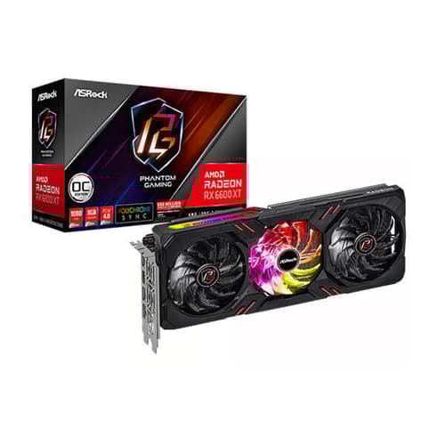 ASRock RX 6600 XT Phantom Gaming D OC 8GB Gaming Graphics Card